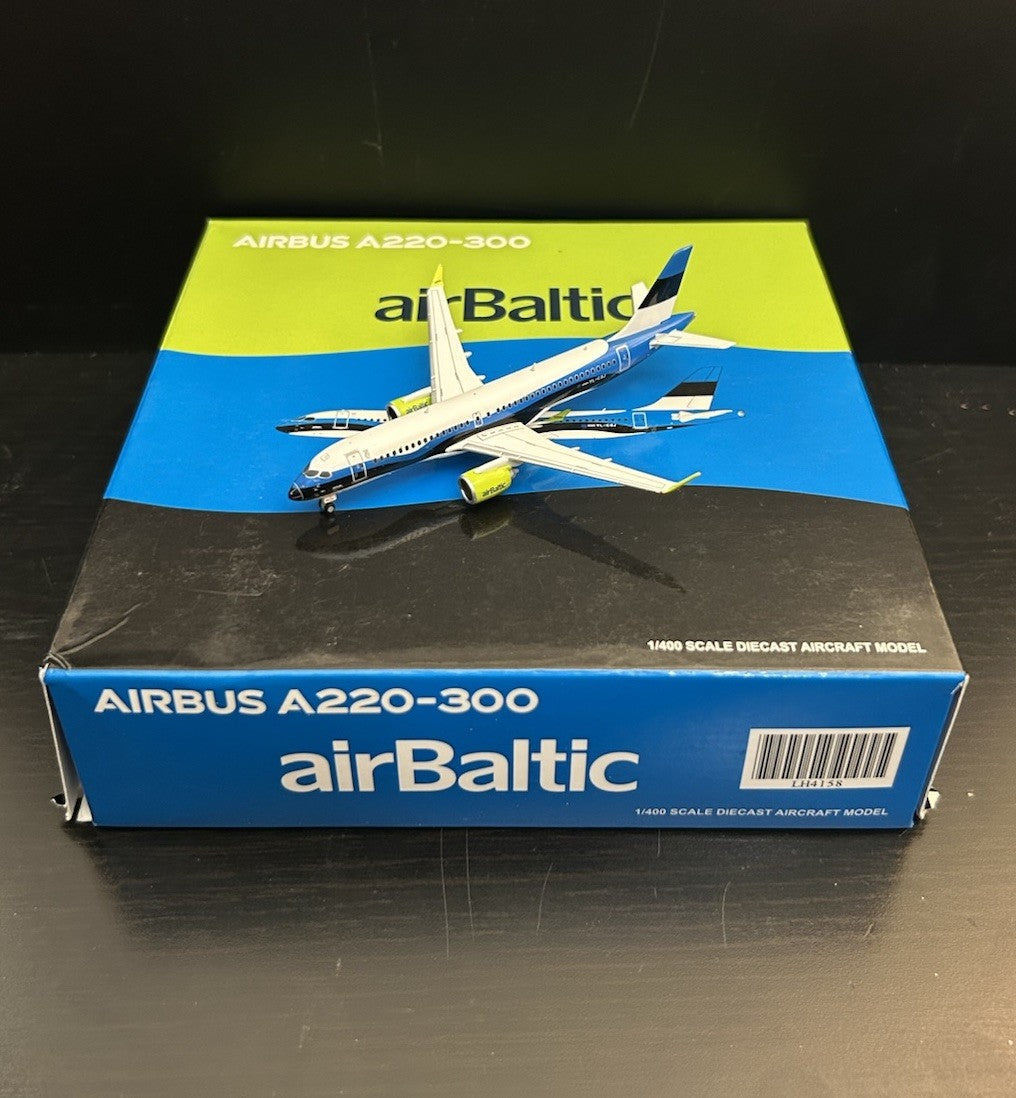 JC Wings 1:400 airBaltic Airbus A220-300 YL-CSJ LH4158 Diecast Airplane Model