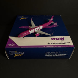 GeminiJets 1:400 WOW Airbus A321neo TF-SKY GJWOW1686 Scale Model Diecast