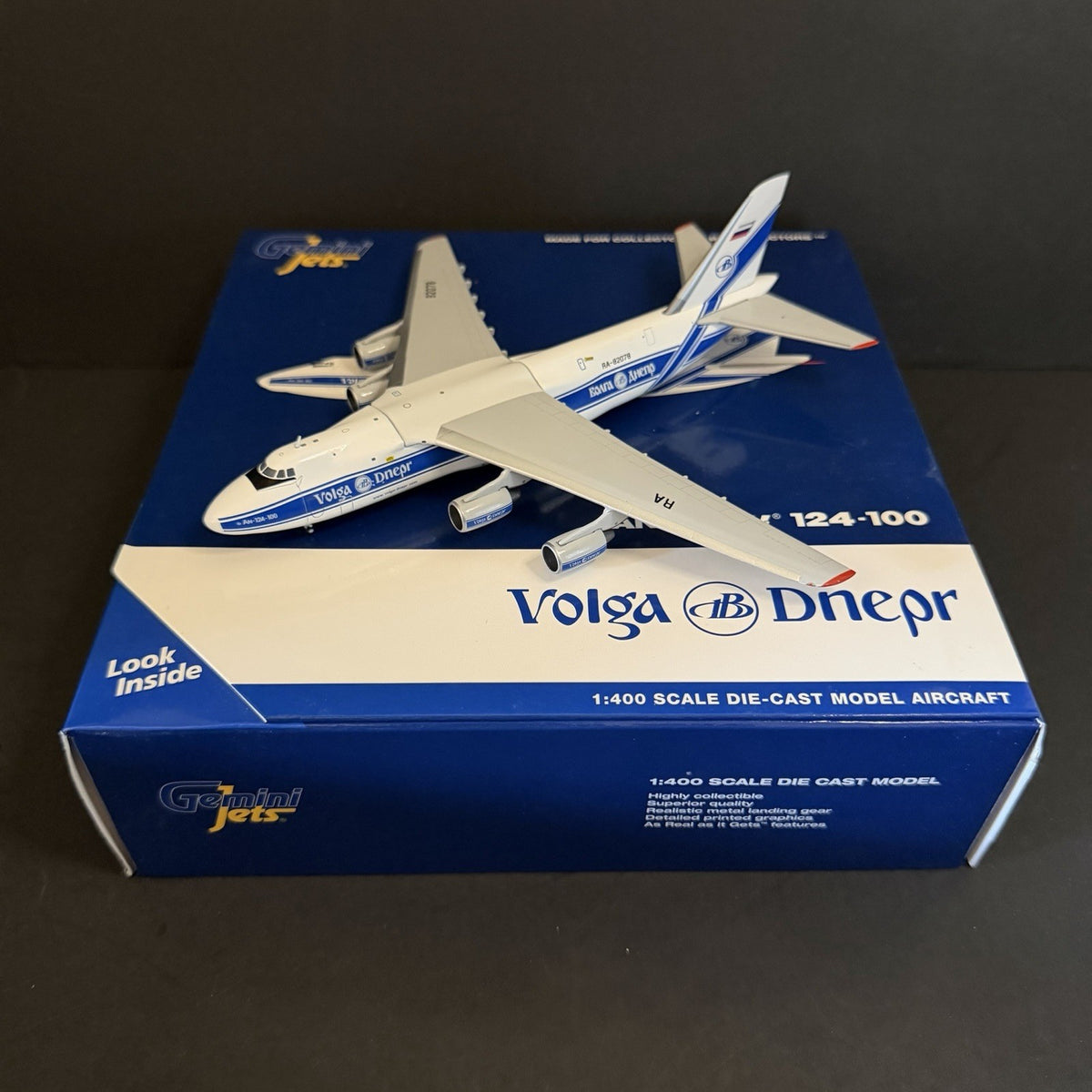 GeminiJets 1:400 Volga-Dnepr Airlines Antonov AN-124 RA-82078 GJVDA1942 Model