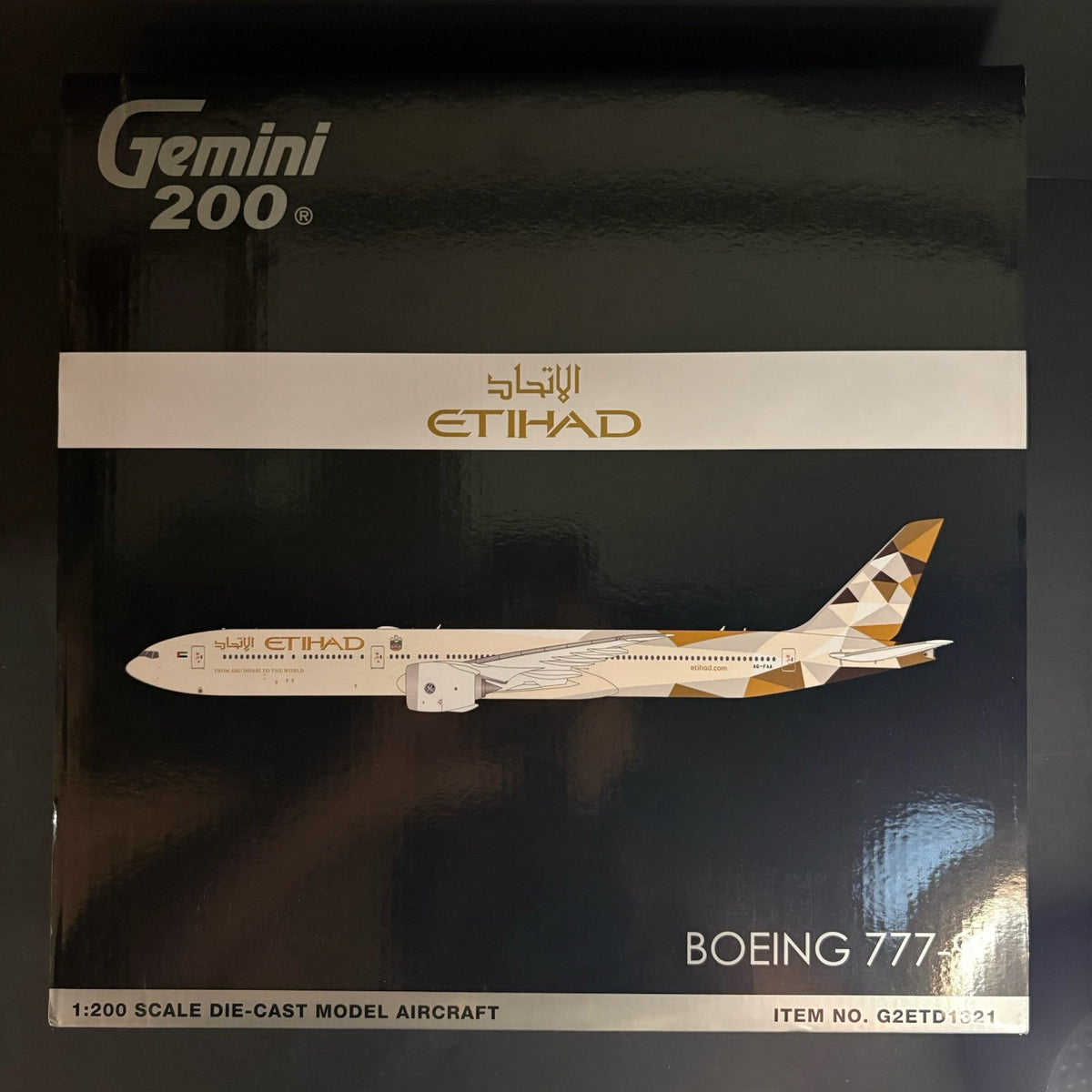 GeminiJets 1:200 Etihad Airways Boeing 777-9X A6-FAA G2ETD1321 Scale Model Plane