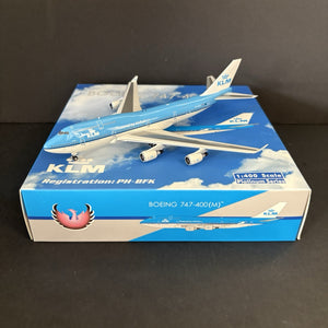 Phoenix Model 1:400 KLM Boeing 747-400 PH-BFK PH411622 Diecast Model Airplane