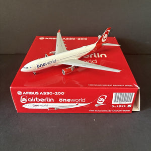 JC Wings 1:400 Air Berlin Airbus A330-200 D-ABXA JC4BER022 OneWorld Scale Model