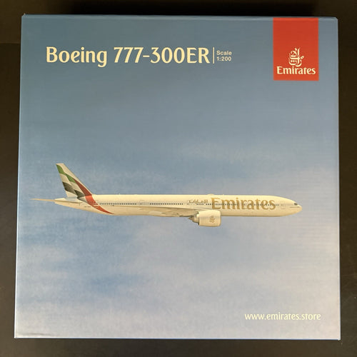 GeminiJets 1:200 Emirates Boeing 777-300ER A6-EQH G2UAE1441 Diecast Scale Model