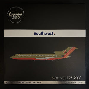 GeminiJets 1:200 Southwest Airlines Boeing 727-200 N406BN G2SWA1185 Scale Model