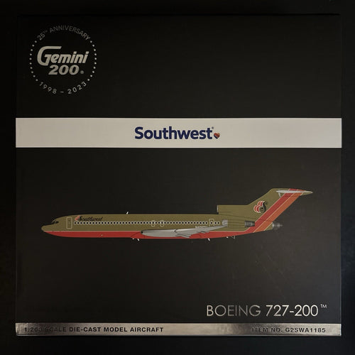 GeminiJets 1:200 Southwest Airlines Boeing 727-200 N406BN G2SWA1185 Scale Model