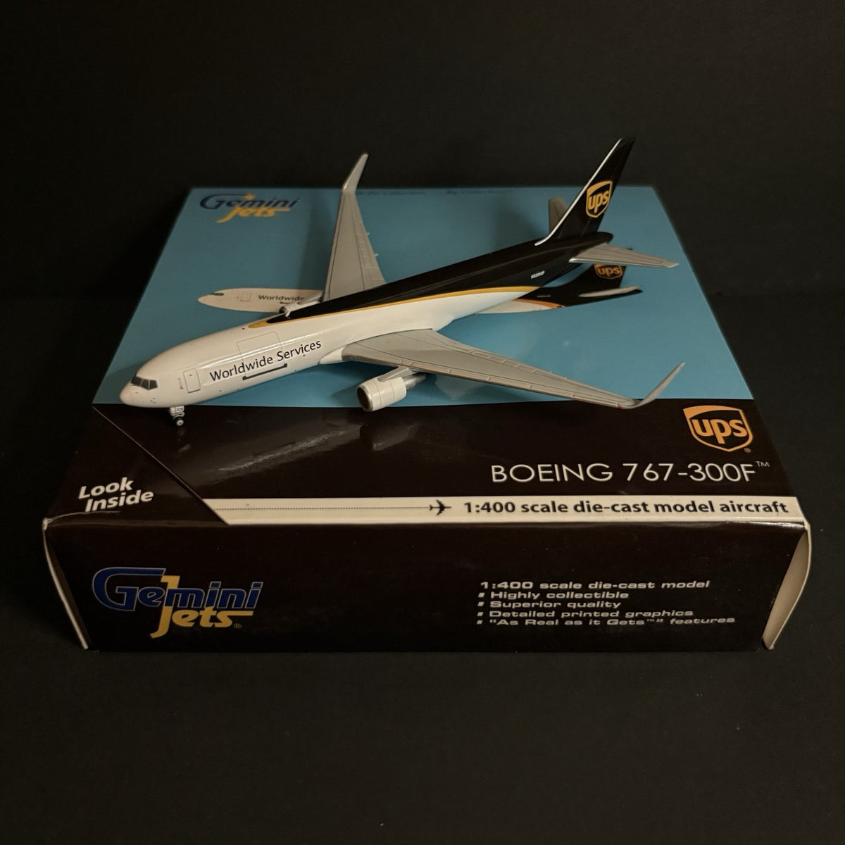 GeminiJets 1:400 UPS Boeing 767-300F N320UP GJUPS1664 Diecast Scale Model Plane