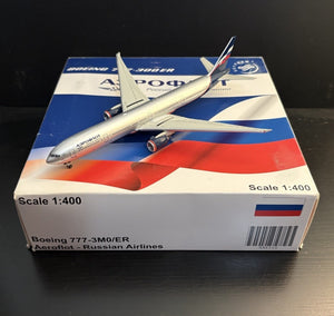 JC Wings 1:400 Aeroflot Russian Airlines Boeing 777-300ER VP-BGB JC4AFL330 Model