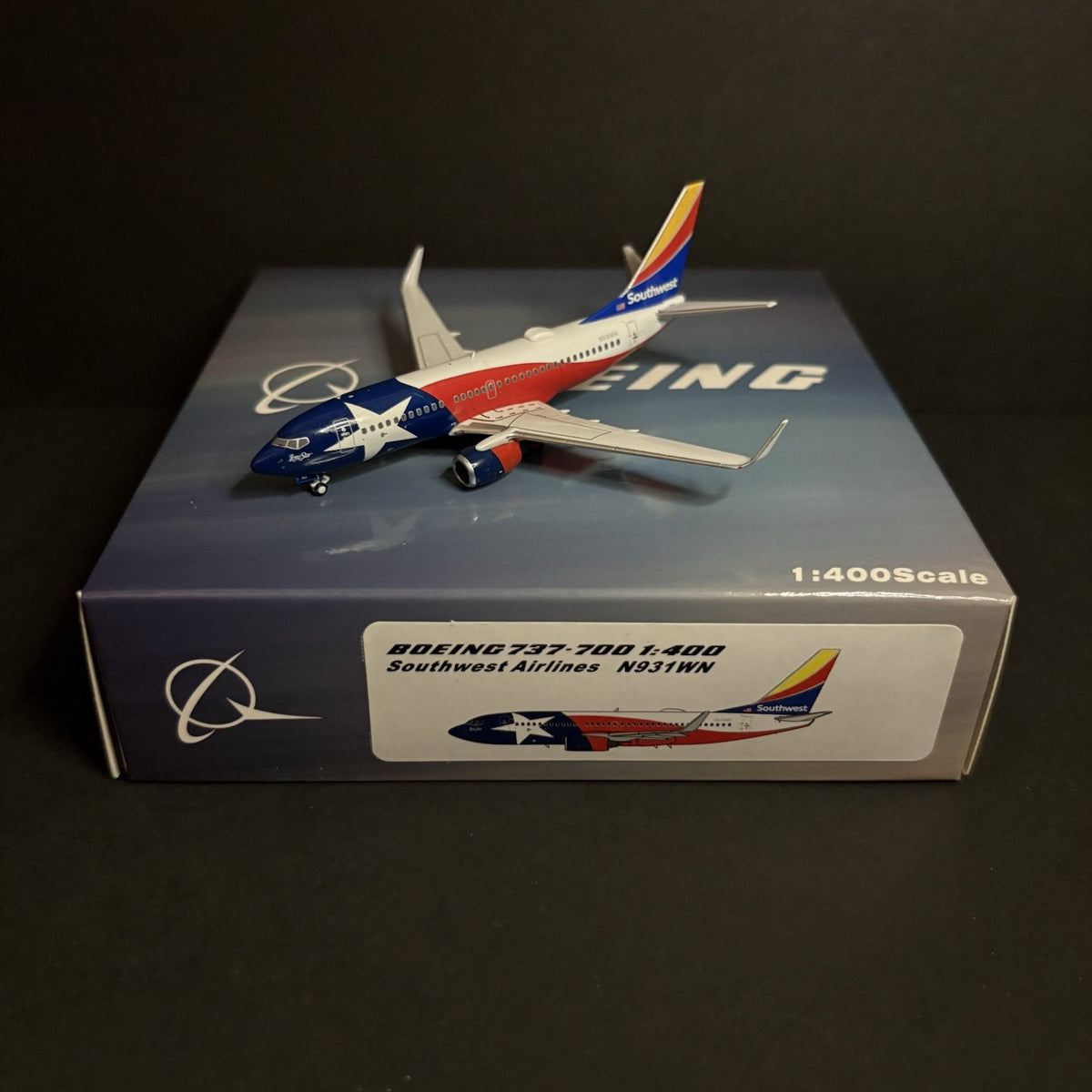 Panda Models 1:400 Southwest Airlines Boeing 737-700 N931WN PMN931WN Lone Star