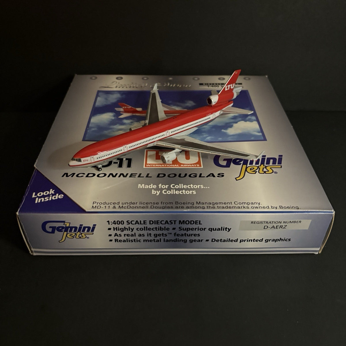 GeminiJets 1:400 LTU International Airways MD-11 D-AERZ GJLTU232 Scale Model