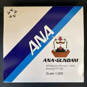 JC Wings 1:200 ANA Boeing 777-300 JA755A Gundam JC2ANA817 Scale Model Airplane