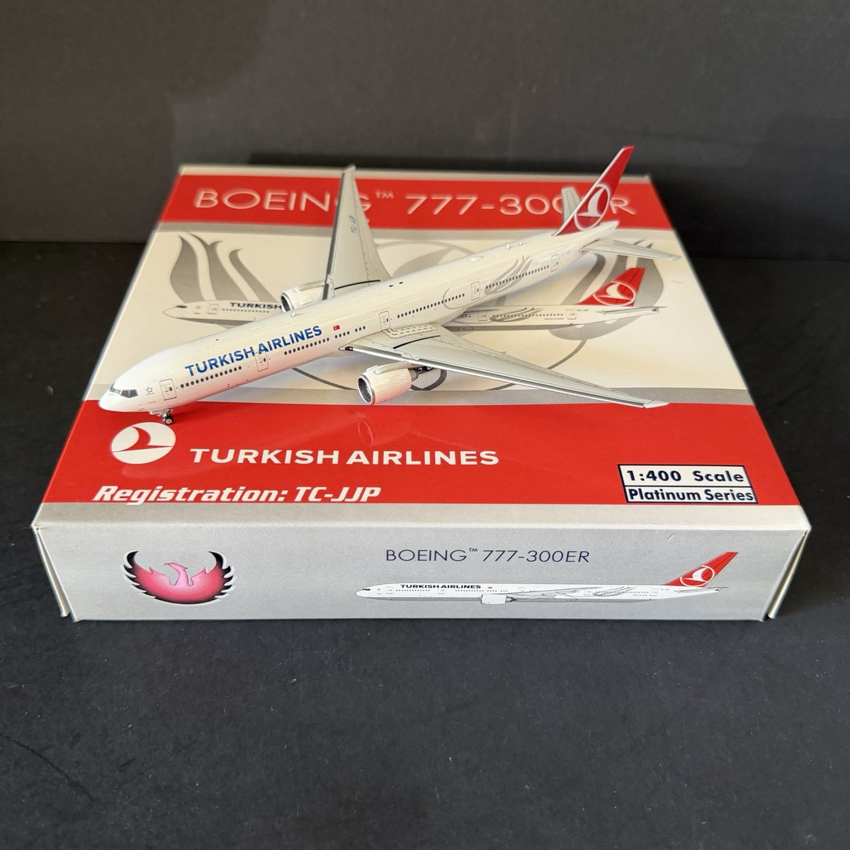 Phoenix Models 1:400 Turkish Airlines Boeing 777-300ER TC-JJP PH410726 PH4THY867