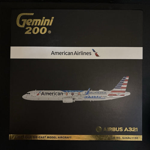 GeminiJets 1:200 American Airlines Airbus A321neo N167AN G2AAL1156 Medal Honor
