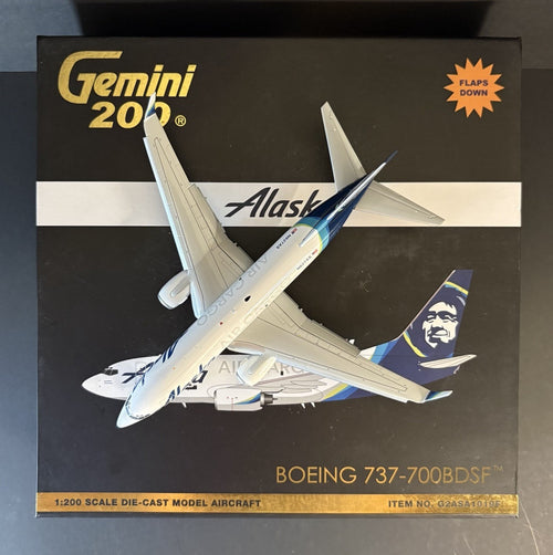 GeminiJets 1:200 Alaska Air Cargo Boeing 737-700F Flaps Down N627AS G2ASA1019F