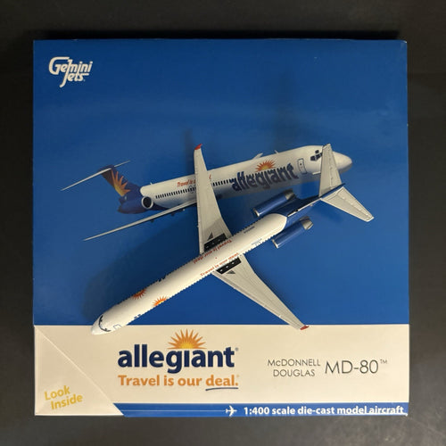 GeminiJets 1:400 Allegiant McDonnell Douglas MD-80 N865GA GJAAY1457 Scale Model