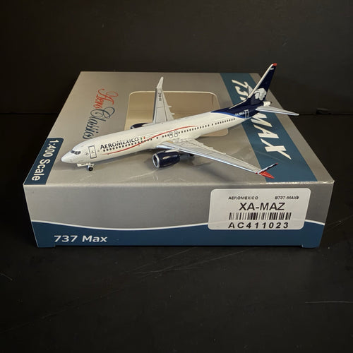 Aeroclassics 1:400 Aeromexico Boeing 737 MAX 9 XA-MAZ AC411023 Diecast Model