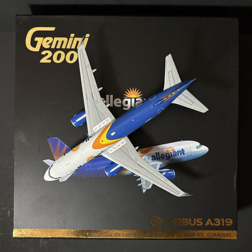 GeminiJets 1:200 Allegiant Air Airbus A320-200 N319NV G2AAY663 Scale Model Plane