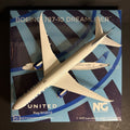 NG Models 1:400 United Airlines Boeing 787-10 Dreamliner Evo Blue N12010 56003