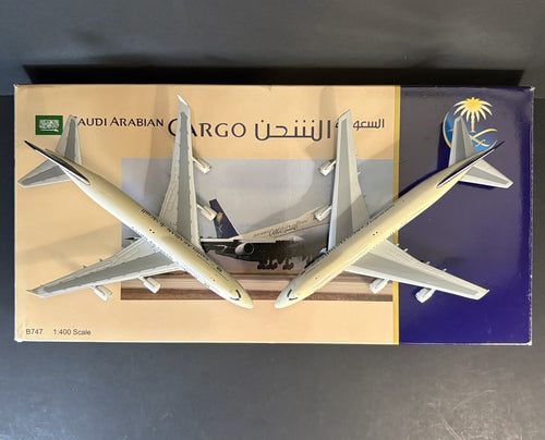 BigBird400 Saudi Arabian Boeing 747-400 HZ-AIY 747-200F HZ-AIU Twin Pack RARE