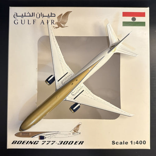 Flightline 400 Gulf Air Boeing 777-300ER 4050 VT-JEH 1:400 Scale Model Airplane