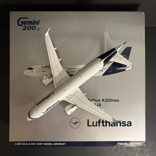 GeminiJets 1:200 Lufthansa Airbus A320neo D-AIJA G2DLH816 Scale Model Diecast