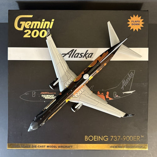 GeminiJets 1:200 Alaska Airlines Boeing 737-900ER N492AS G2ASA1016F Flaps Down