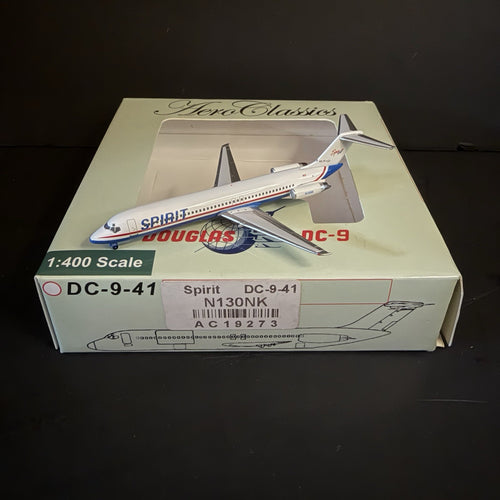 Aeroclassics 1:400 Spirit Airlines Douglas DC-9-41 1990s Colors N130NK AC19273