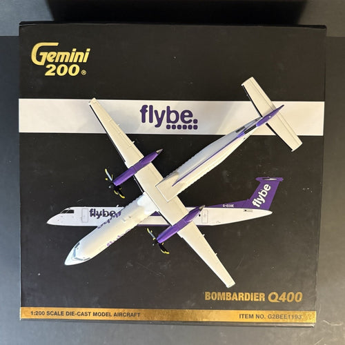 GeminiJets 1:200 Flybe Bombardier Dash 8 Q-400 G-ECOE G2BEE1193 Scale Model