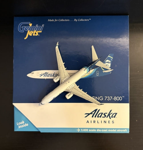 GeminiJets 1:400 Alaska Airlines Boeing 737-800 N563AS GJASA1501 Model Airplane