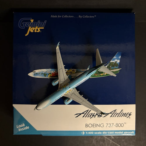GeminiJets 1:400 Alaska Airlines Boeing 737-800 Spirit Islands N560AS GJASA1358