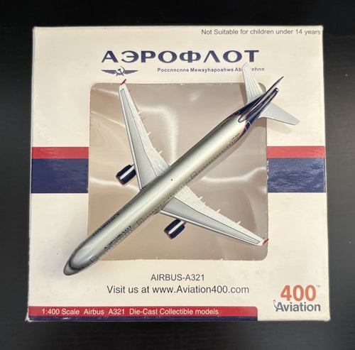 Aviation 400 Aeroflot Airbus A321 VP-BQR AV4321003 Scale Diecast Airplane Model