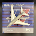 NG Models 1:400 United Airlines Boeing 747SP Battleship Gray N145UA 07008 Plane