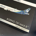 GeminiJets 1:200 Alaska Airlines Boeing 737 MAX 8 N801AK G2ASA1317 Scale Model