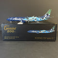 GeminiJets 1:200 Alaska Airlines Boeing 737 MAX 9 Orca N932AK G2ASA1089 Airplane