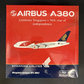 Phoenix Model 1:400 Singapore Airlines Airbus A380 9V-SKI 50th Anniversary Plane