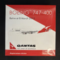 Phoenix Model 1:400 Qantas Airways Boeing 747-400 "Canberra" VH-OJA PH411109