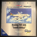 GeminiJets 1:400 British Airways Boeing 747-400 South Africa G-BNLO GJBAW016