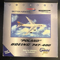 GeminiJets 1:400 British Airways Boeing 747-400 Poland G-BNLT GJBAW020 Model